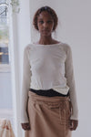 BASERANGE Long-sleeved patchwork top T-shirt series Portugal BAS-TOGN-CG-AU23-UNDYED